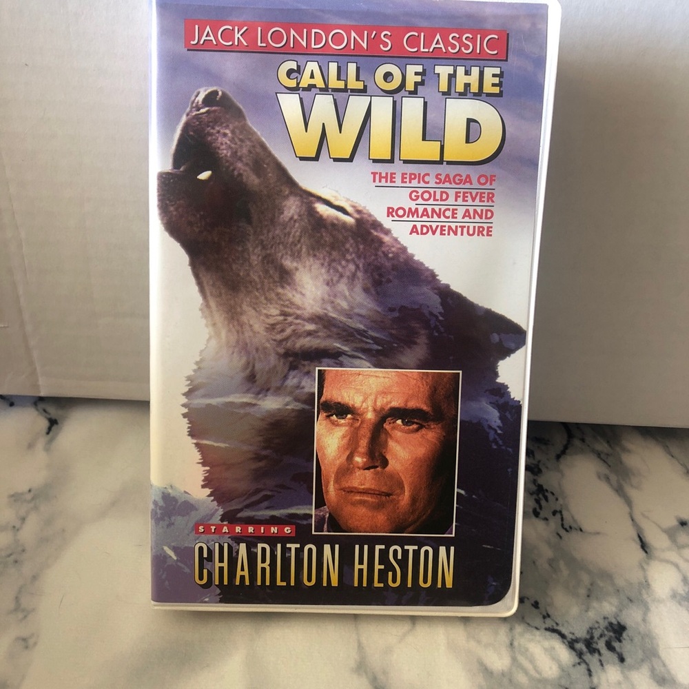 VHS TAPE: Call of the Wild, with Charlton Heston, 1256 VHS, UAV Entert. 1995